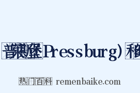 普莱斯堡(Pressburg)和约是什么意思的图片